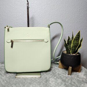 NEW - Auth.Kate Spade Sadie North South Crossbody Light Olive Green: Firm Price